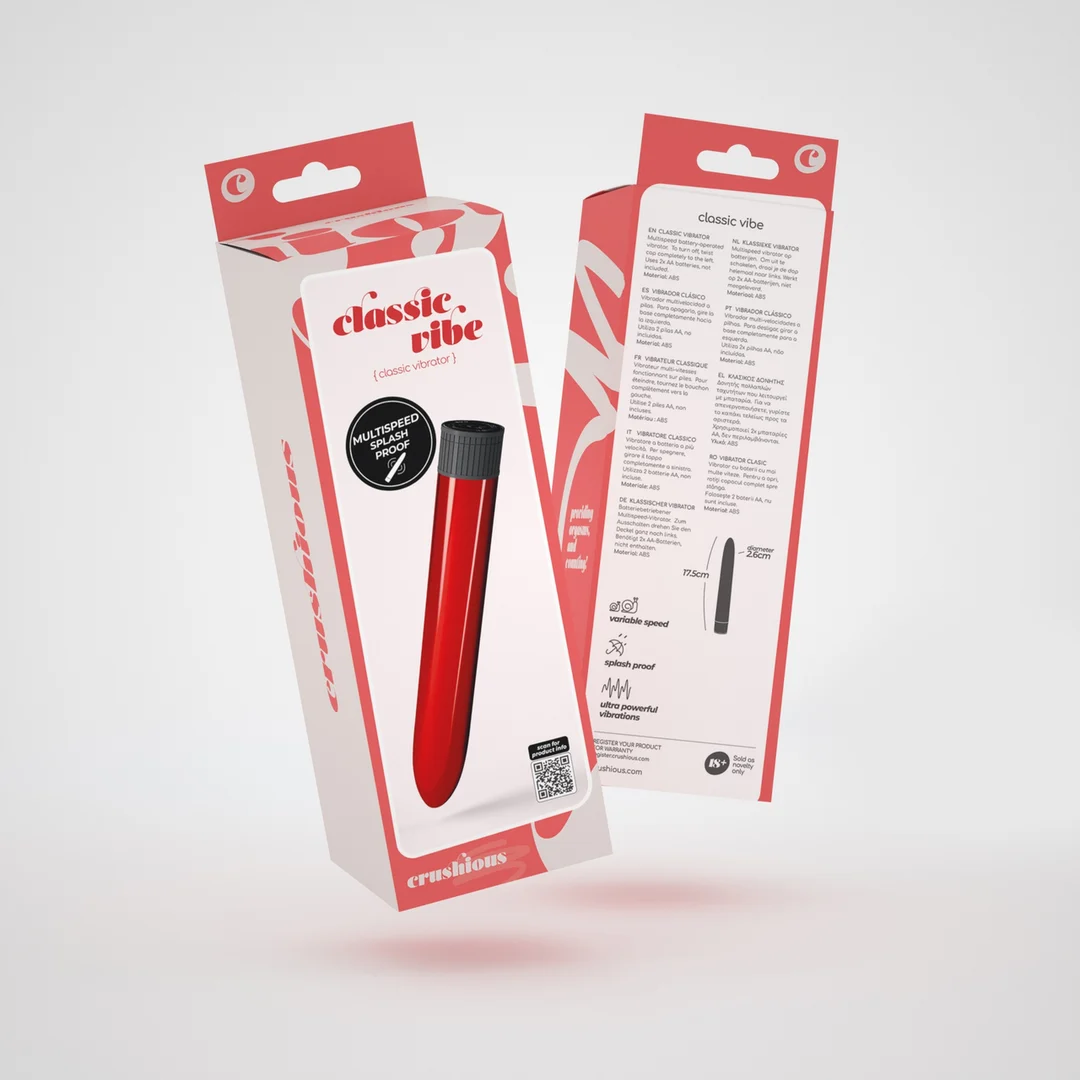 Vibratore Crushious Classic Vibe rosso - immagine 1