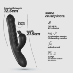 Vibratore a coniglio Crushious Lapin con movimento di spinta - immagine 5