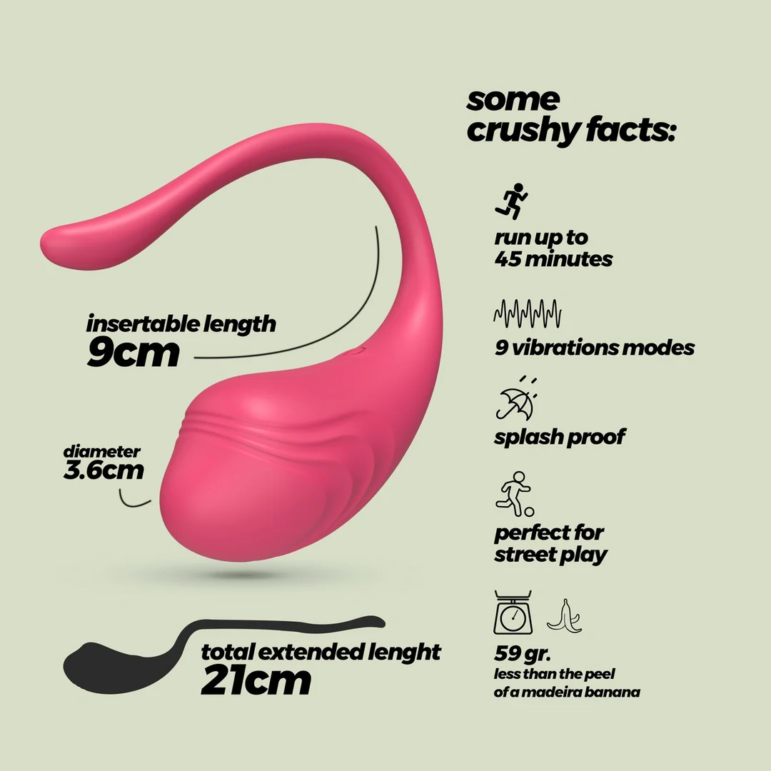 Uovo vibrante Crushious Tamago ricaricabile - immagine 12