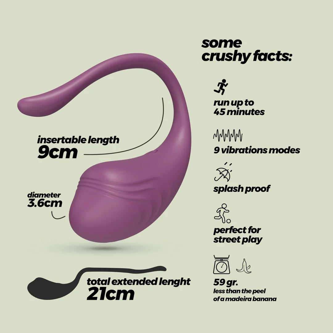 Uovo vibrante Crushious Tamago ricaricabile - immagine 17