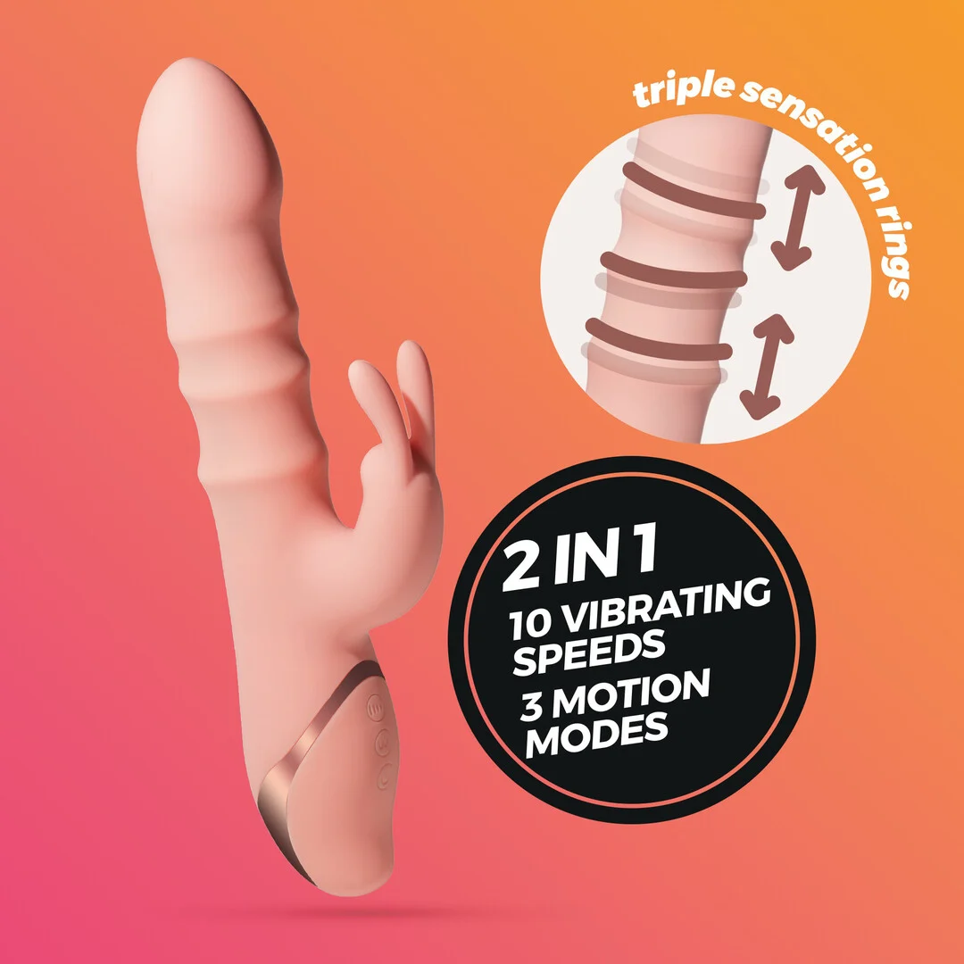 Vibratore rabbit con anelli Crushious Ringlord - immagine 5