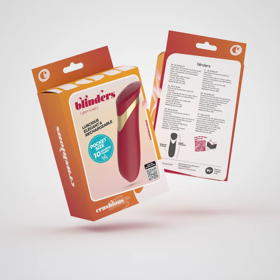 Crushious Blinders bullet vibrante ricaricabile nero - immagine 7