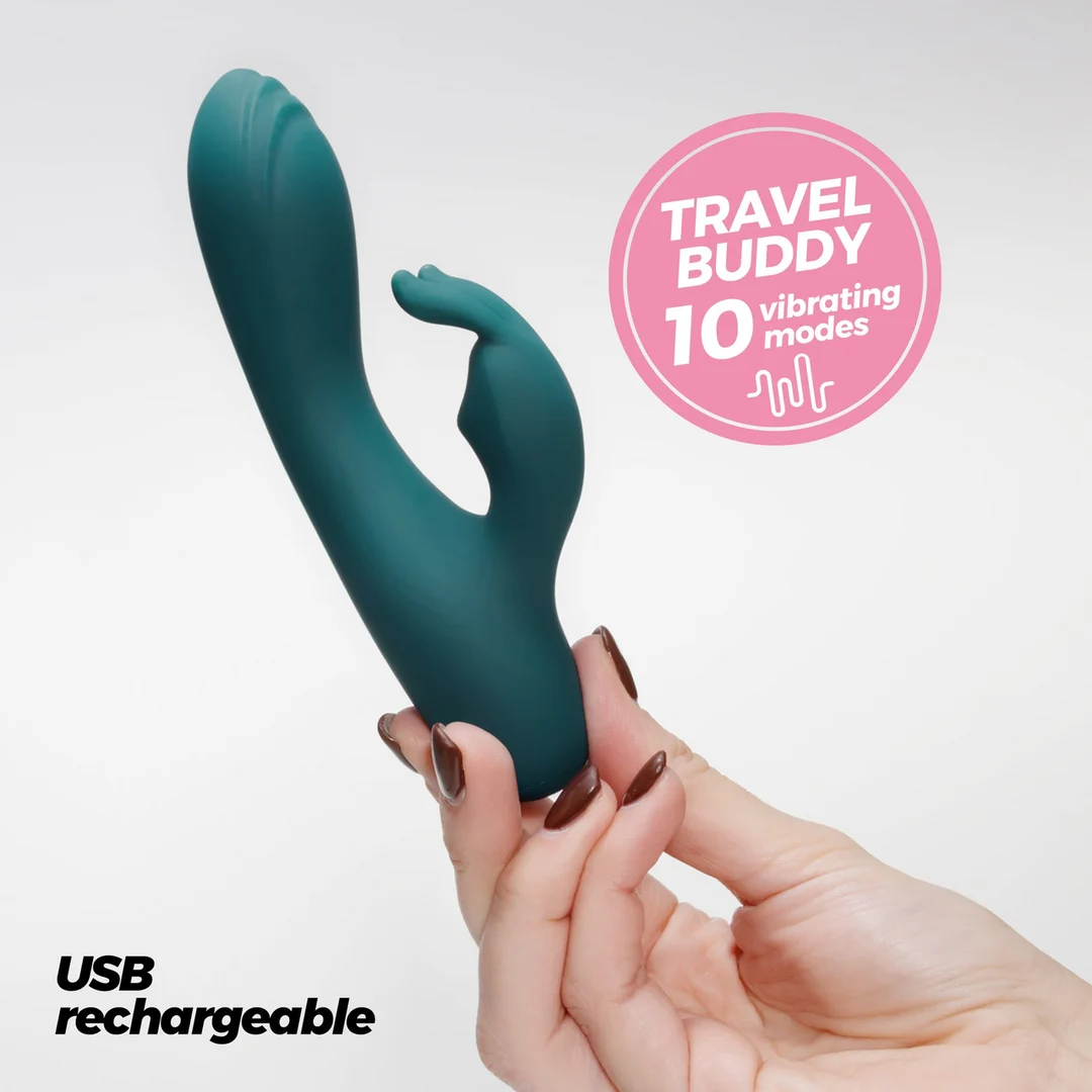 Crushious Lola mini vibratore a coniglio smeraldo - immagine 5
