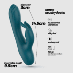 Crushious Lola mini vibratore a coniglio smeraldo - immagine 6