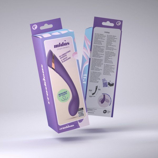 Crushious Midas stimolatore flessibile per il punto G viola