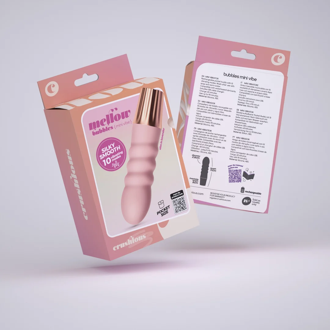 Crushious Mellow Bubbles mini vibrator roze