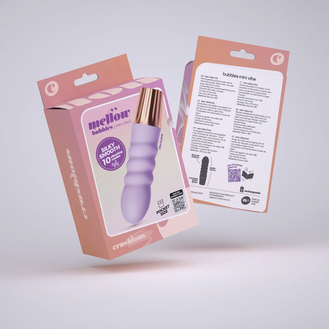 Mini vibratore Crushious Mellow Bubbles rosa - immagine 7