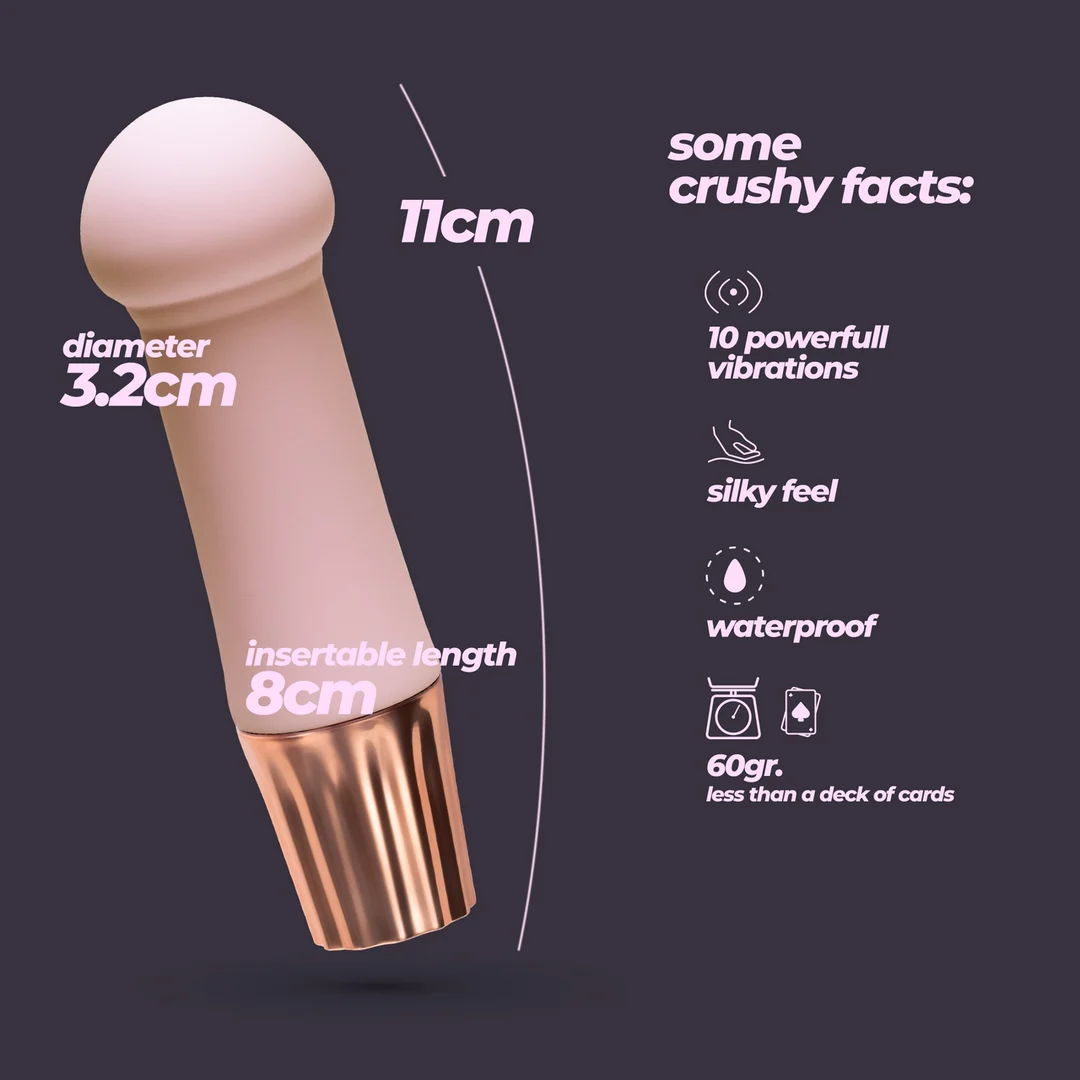 Vibratore mini wand Crushious Mellow Puff - immagine 3