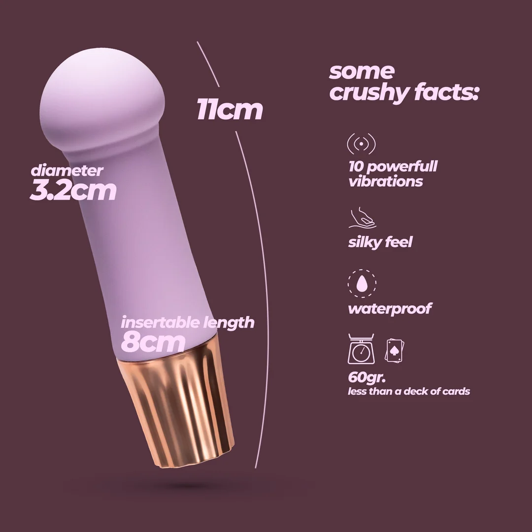 Vibratore mini wand Crushious Mellow Puff - immagine 10
