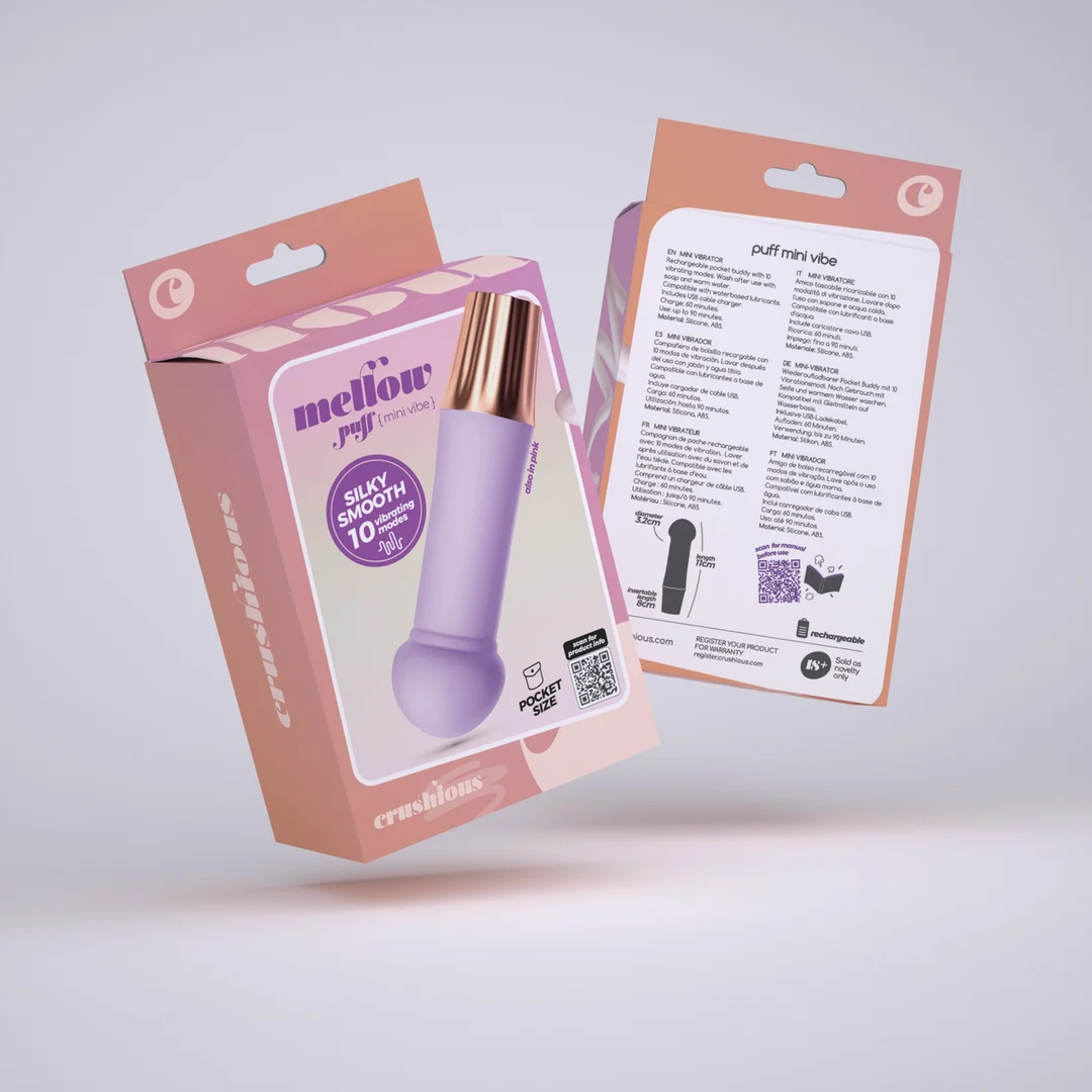 Vibratore mini wand Crushious Mellow Puff - immagine 7