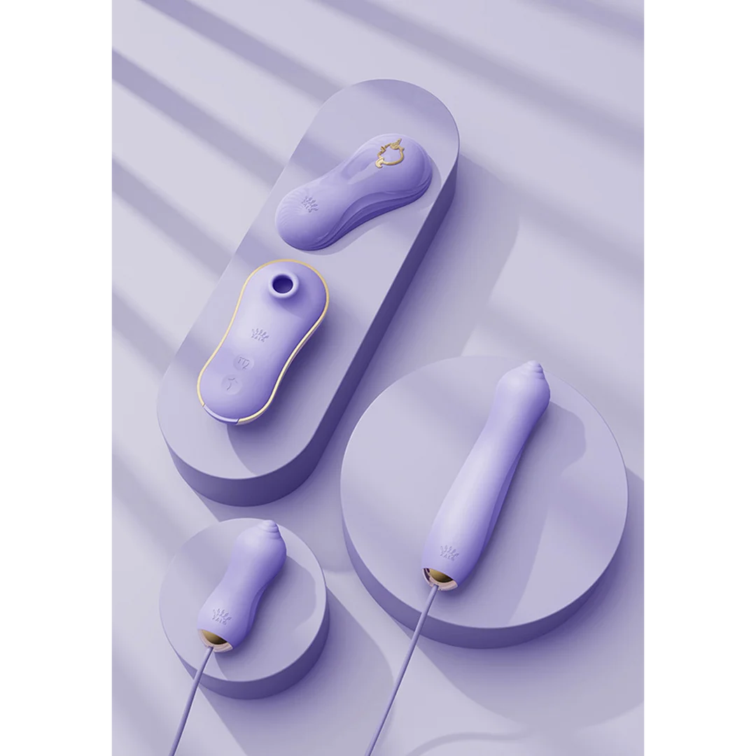 Vibratore con funzione di suzione e accessori Zalo Unicorn - immagine 3