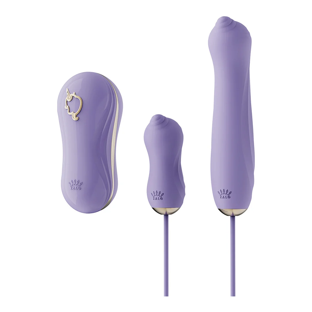 Vibratore con funzione di suzione e accessori Zalo Unicorn - immagine 4
