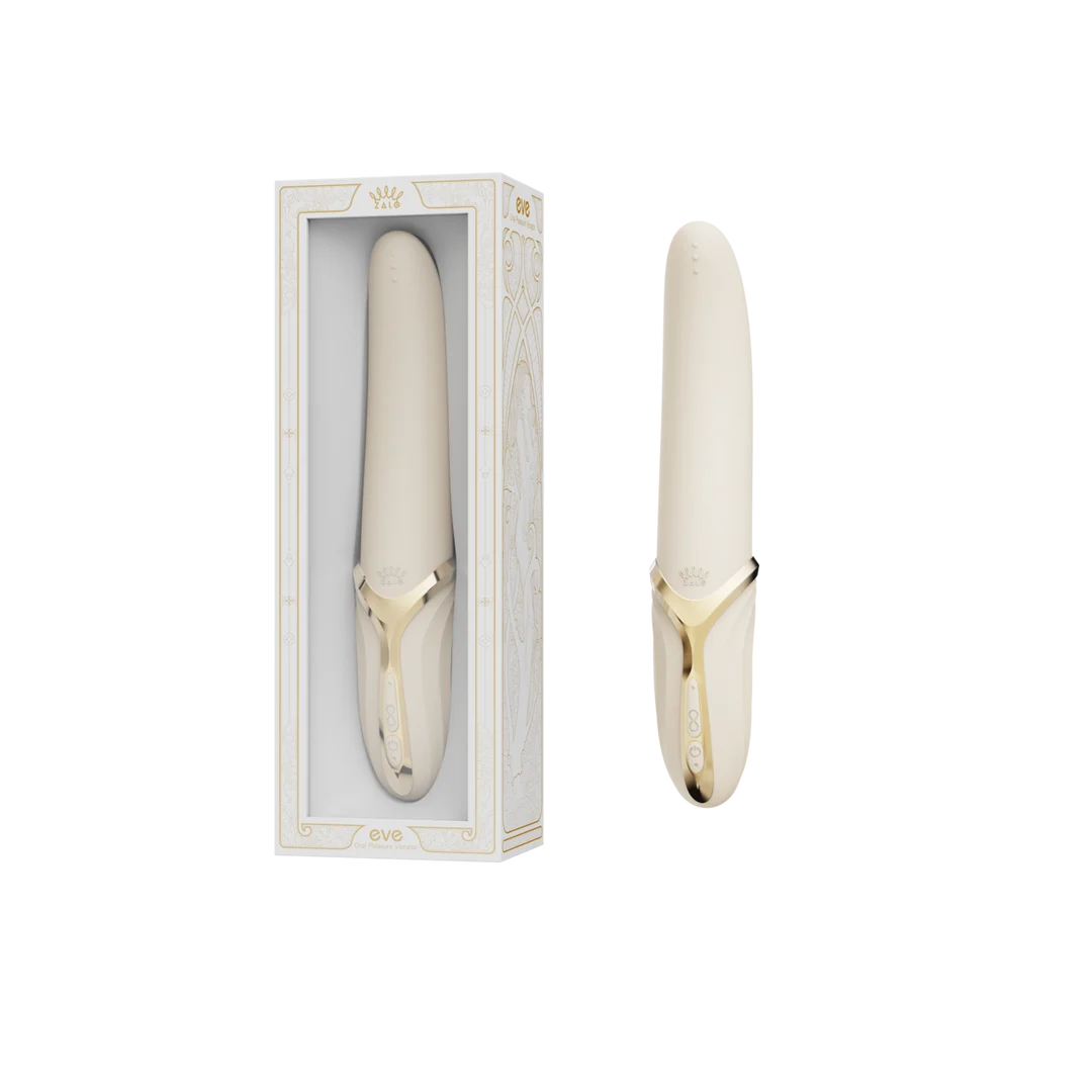Vibratore per il clitoride con funzione riscaldante Zalo bianco avorio - immagine 1