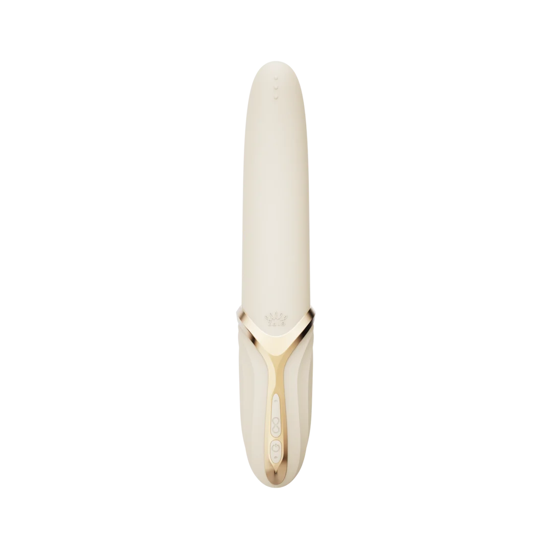 Vibratore per il clitoride con funzione riscaldante Zalo bianco avorio - immagine 2