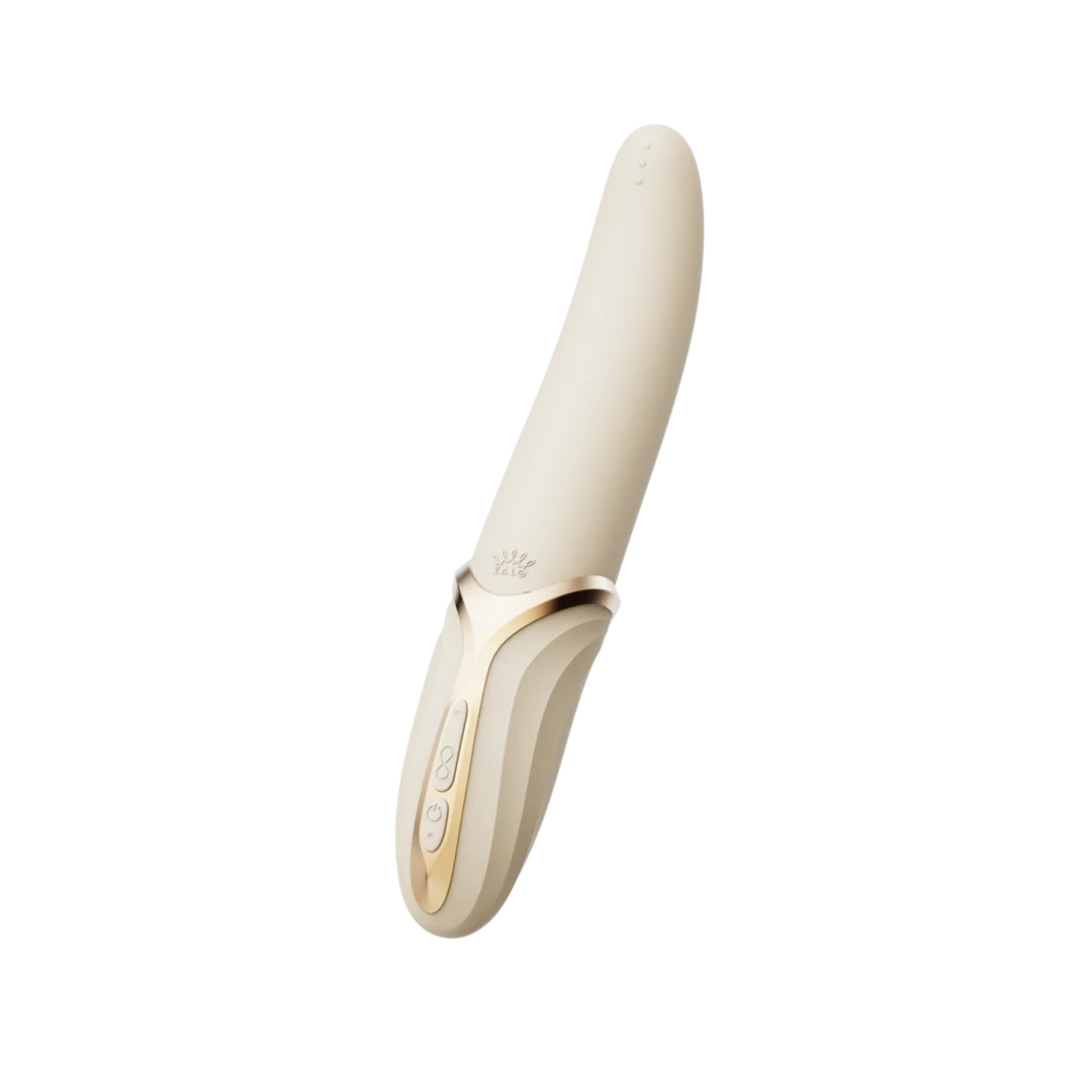 Vibratore per il clitoride con funzione riscaldante Zalo bianco avorio - immagine 3