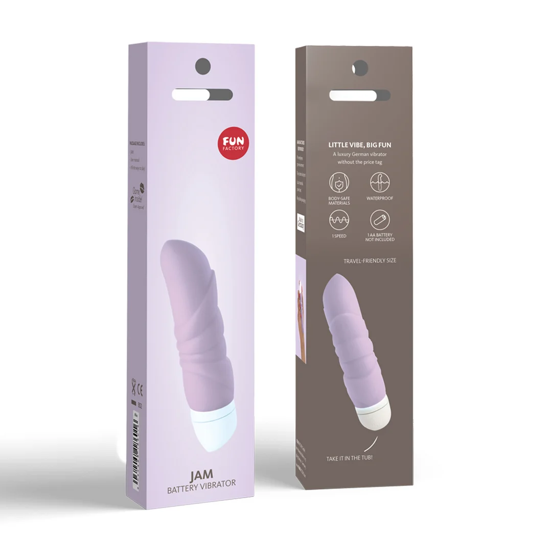 Mini vibratore da viaggio con rilievi, Fun Factory Pastel Lila - immagine 1