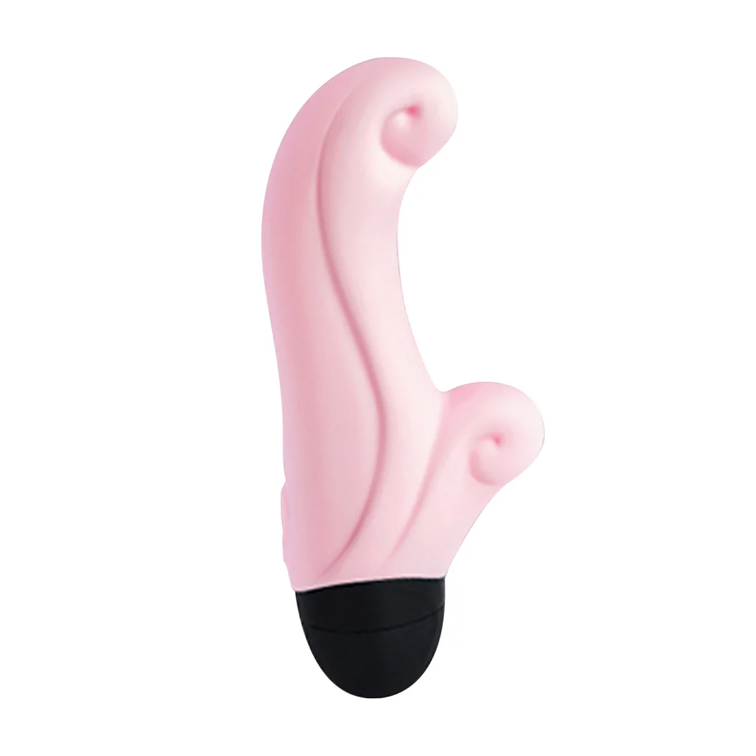 Mini vibratore con punta curva per punto G e clitoride, Ocean baby roze Fun Factory - immagine 3