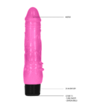 Vibratore realistico con base scanalata – 8 / 20 cm GC by Shots - immagine 3