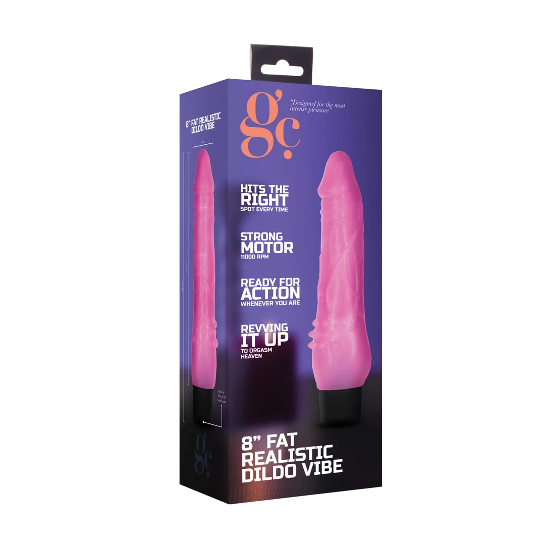 Vibratore realistico con base scanalata – 8 / 20 cm GC by Shots - immagine 1
