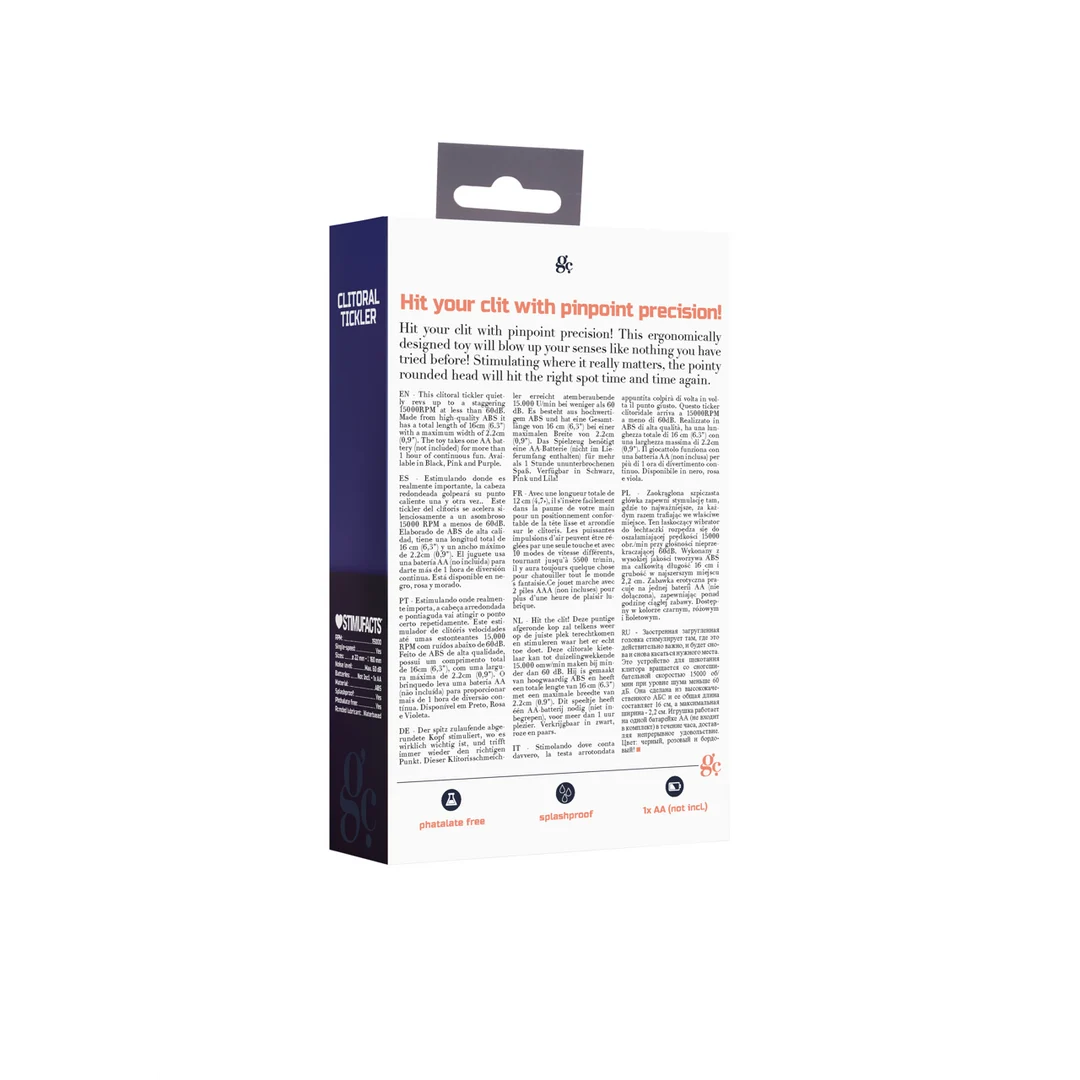 Stimolatore clitorideo GC by Shots nero - immagine 8