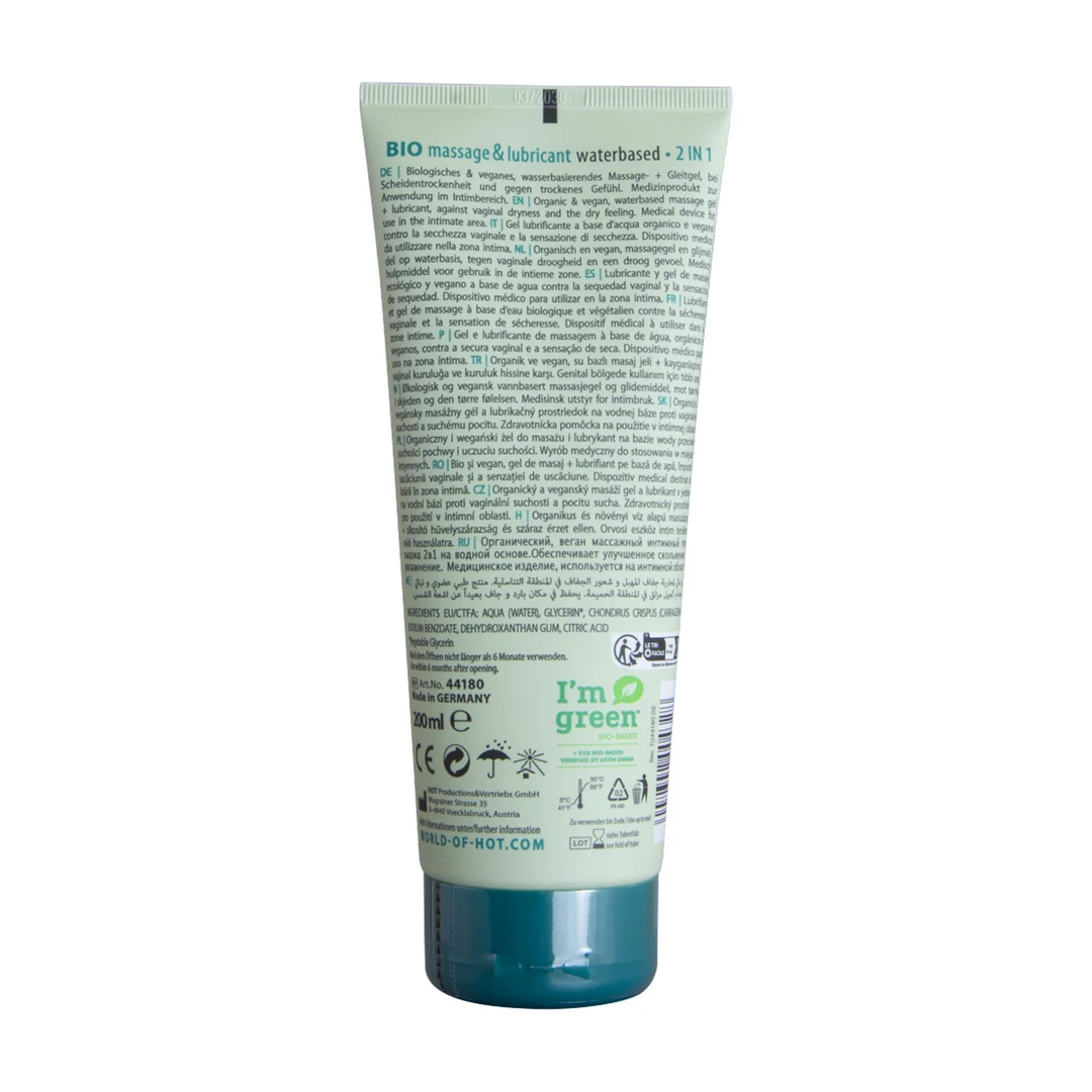 HOT 2 in 1 massagegel en glijmiddel