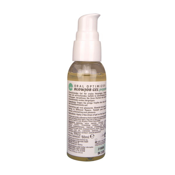 HOT Oral Optimizer Deepthroat Gel al gusto di menta