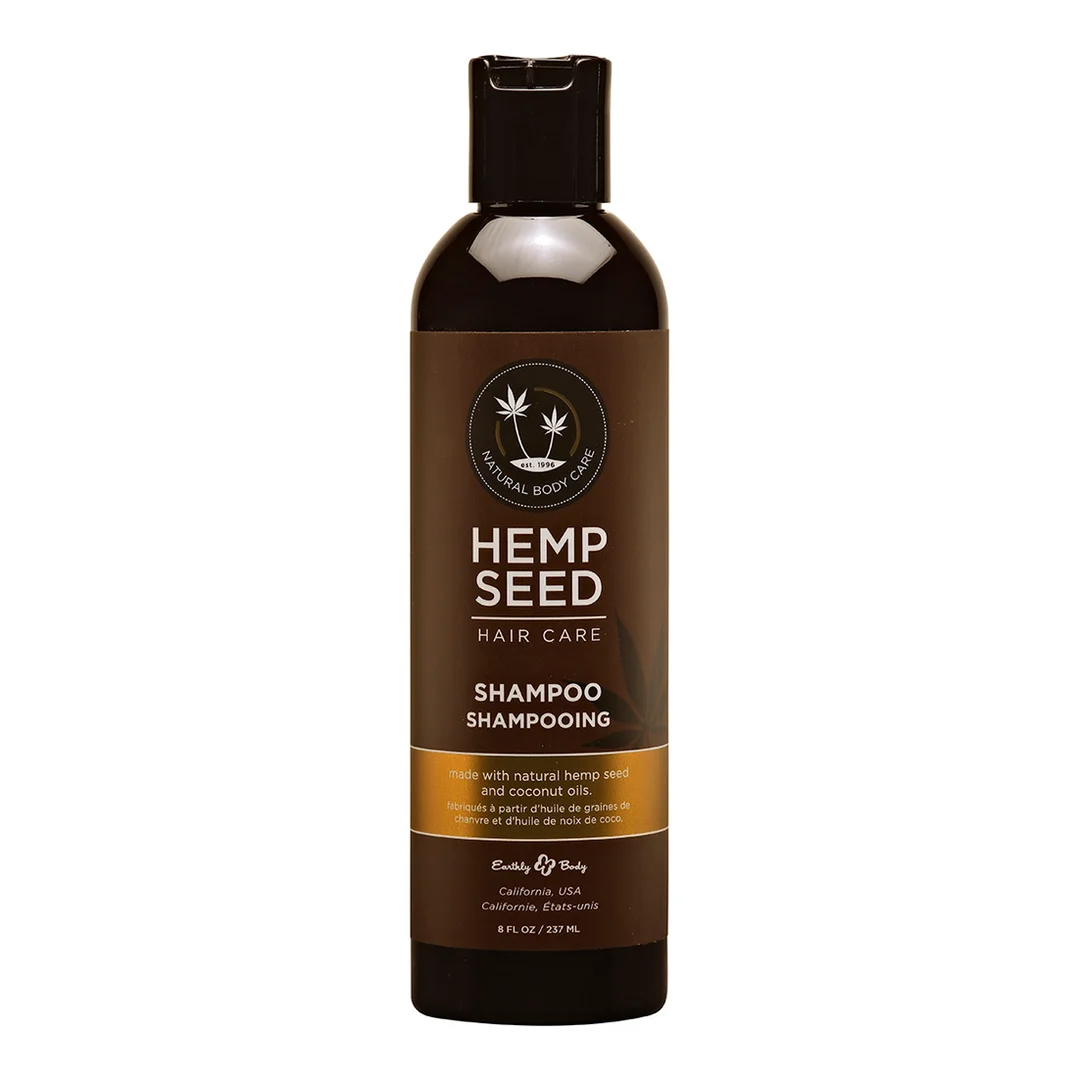 Hemp Seed Hair Care Shampoo, shampoo senza solfati con olio di semi di canapa e olio di cocco, tè bianco e zenzero, 236 ml - immagine 1