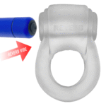 Anello fallico vibrante dalla vestibilità confortevole – Reverb Vibe Ring - Ghiaccio trasparente / Blu - immagine 4
