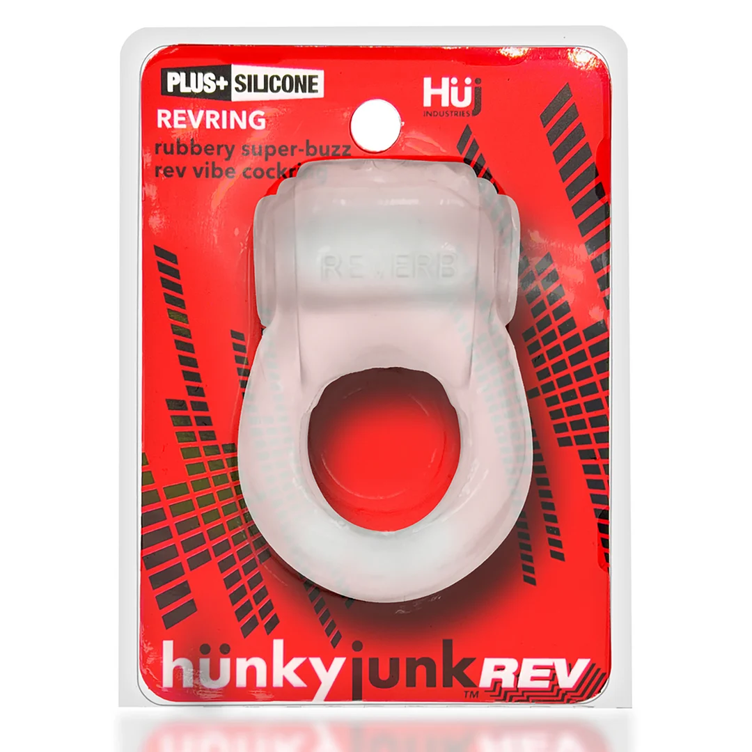 HUJ-134-CLRICE-2 Anello fallico vibrante dalla vestibilità confortevole – Reverb Vibe Ring - Ghiaccio trasparente / Blu - immagine 1