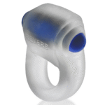 Anello fallico vibrante dalla vestibilità confortevole – Reverb Vibe Ring - Ghiaccio trasparente / Blu - immagine 2