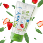 Lubrificante aromatizzato, vegano e 100% naturale, fragola, 80 ml, BIOglide
