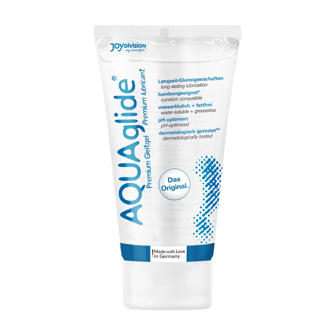 Lubrificante a base d’acqua – AQUAglide Neutral, lubrificante medico – senza profumo e senza sapore – 50 ml – Joydivision - immagine 2