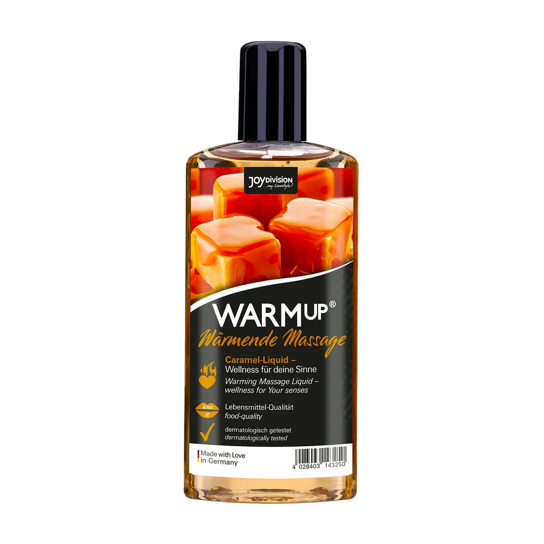 Olio per massaggi erotici – fluido da massaggio WARMup con effetto riscaldante – caramello – Joydivision – 150 ml - immagine 2