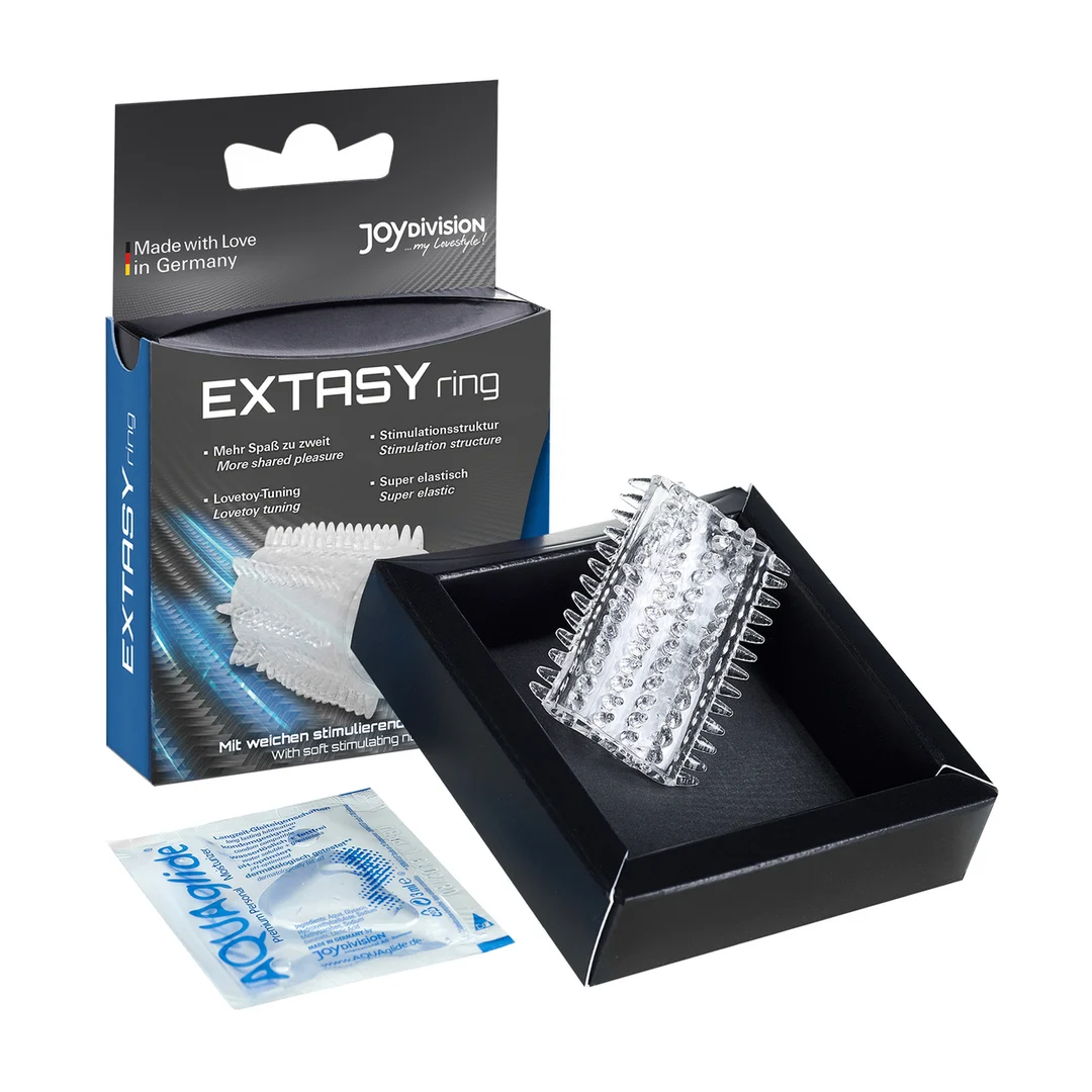 Anello fallico con morbide protuberanze stimolanti – EXTASYring - immagine 3