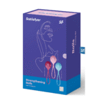Set per uomo con aumento graduale, palline rinforzanti, Kegel Balls, 3 pezzi, turchese, rosso e rosa