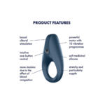 Anello fallico vibrante a 10 modalità – Rocket Ring - immagine 5