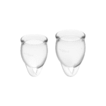 Coppetta mestruale – Set da due (15 ml e 20 ml), trasparenti – Tester - immagine 3