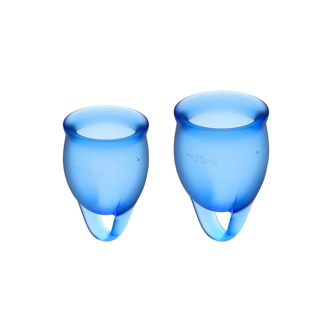 Coppetta mestruale – Set da due (15 ml e 20 ml), trasparenti – Tester - immagine 5