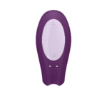 Vibratore doppio con vestibilità confortevole – Double Joy – Vibratore per coppia – Viola - immagine 4