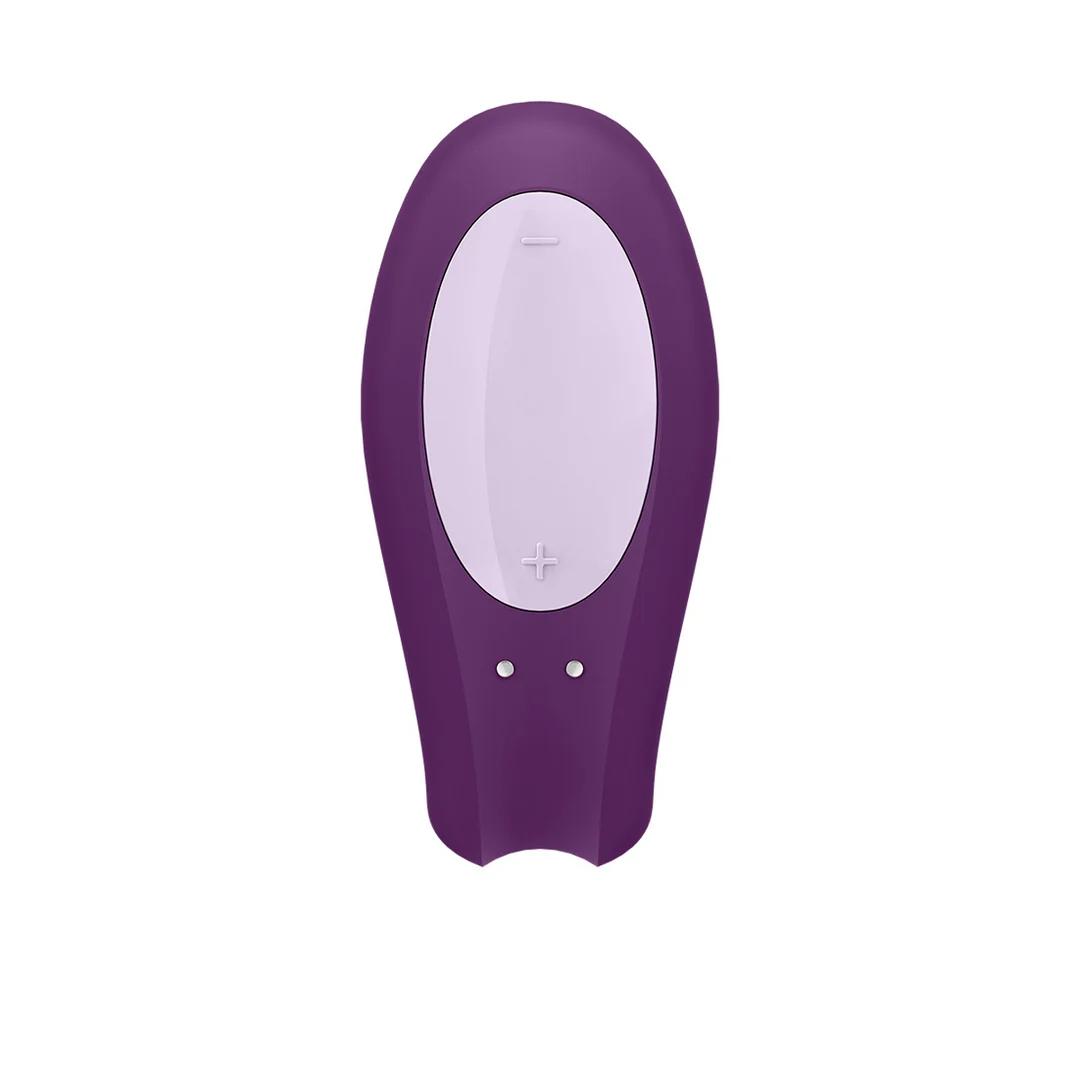 Vibratore doppio con vestibilità confortevole – Double Joy – Vibratore per coppia – Viola - immagine 4