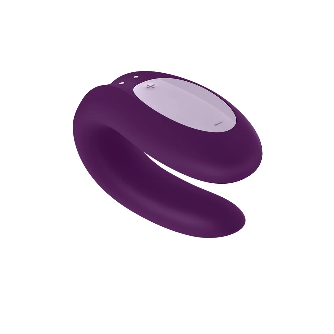 Vibratore doppio con vestibilità confortevole – Double Joy – Vibratore per coppia – Viola - immagine 6