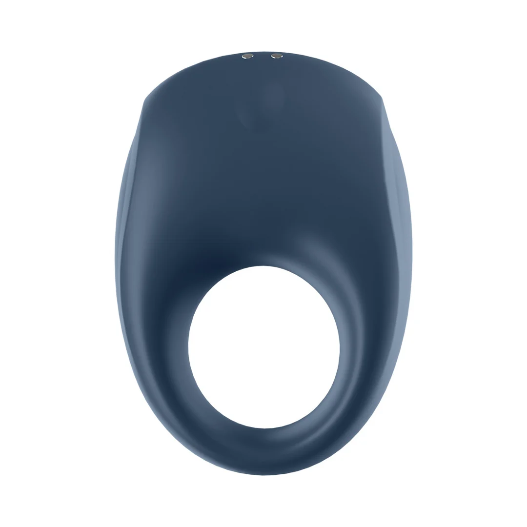 Anello vibrante per il pene con anello in morbido silicone – Strong One - Anello vibrante per il pene - Blu - immagine 2