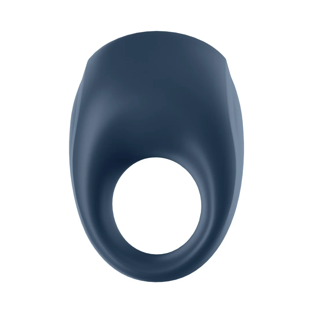 Anello vibrante per il pene con anello in morbido silicone – Strong One - Anello vibrante per il pene - Blu - immagine 4
