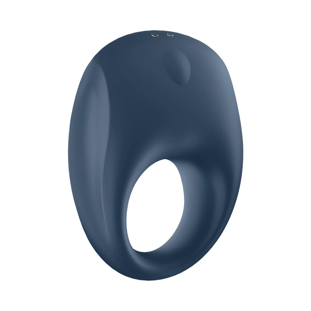 Anello vibrante per il pene con anello in morbido silicone – Strong One - Anello vibrante per il pene - Blu - immagine 5