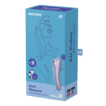 Vibratore Satisfyer Duo dal design curvo, color malva