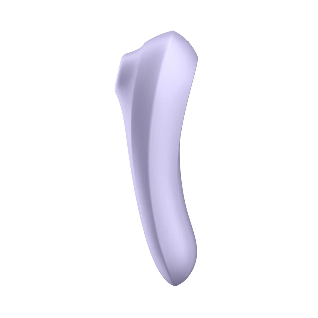 Vibratore Satisfyer Duo dal design curvo, color malva - immagine 2