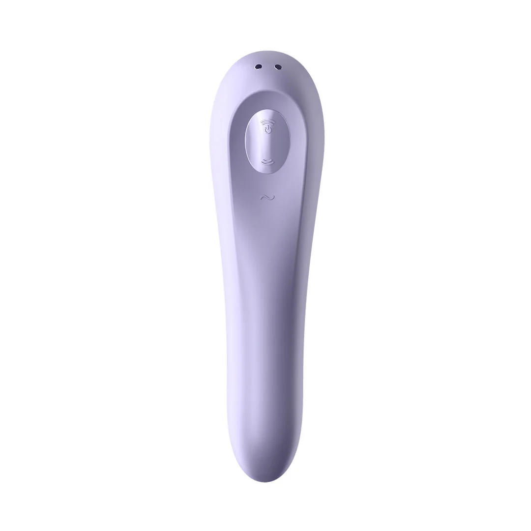 Vibratore Satisfyer Duo dal design curvo, color malva - immagine 3