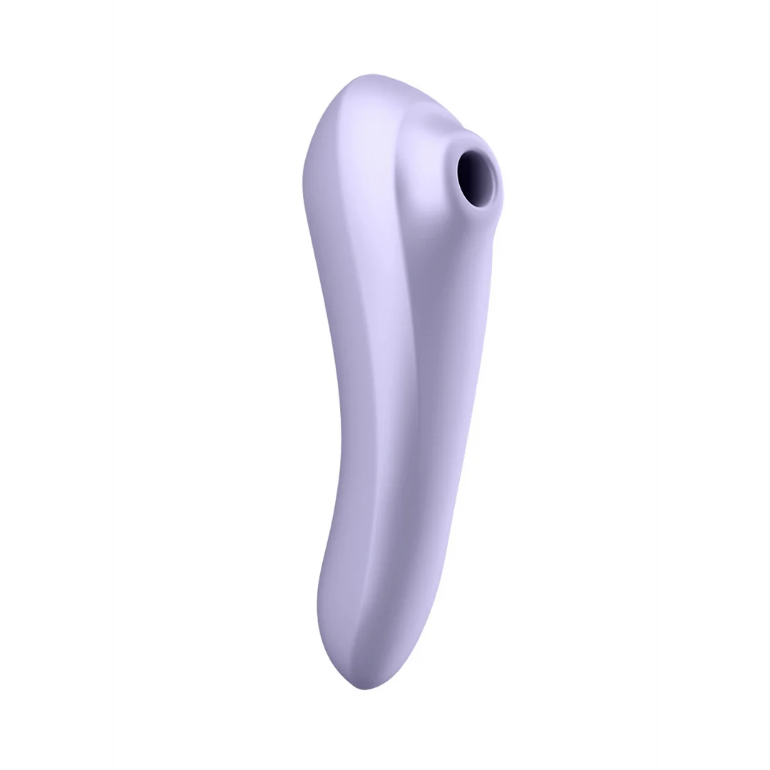 Vibratore Satisfyer Duo dal design curvo, color malva - immagine 5