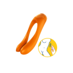 Vibratore da dito Satisfyer Candy Cane, arancione - immagine 5
