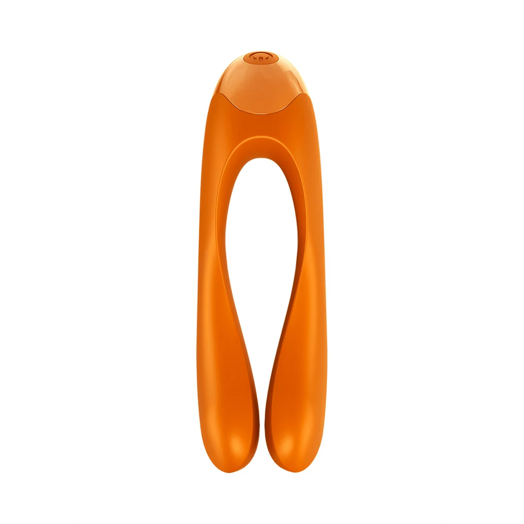 Vibratore da dito Satisfyer Candy Cane, arancione - immagine 2